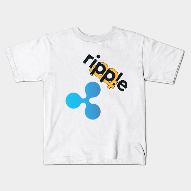 Ripple Cryptocurrency Kids T-Shirt by Roman_sg